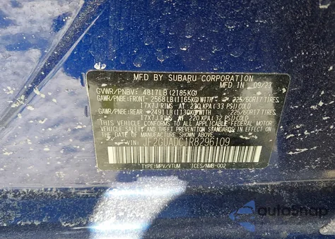 2024 Subaru Crosstrek Premium from USA, damaged, VIN JF2GUADC1R8296109